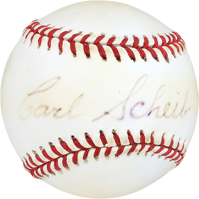 Carl Scheib Autographed Official NL Baseball St. Louis Cardinals, Philadelphia A's PSA/DNA #C64099