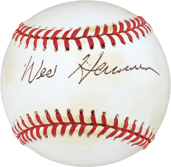 Garvin Wes Hamner Autographed Official NL Baseball Philadelphia Phillies PSA/DNA #D19409