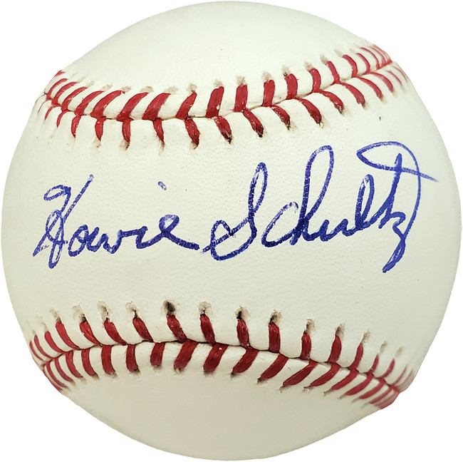 Howie Schultz Autographed Official MLB Baseball Brooklyn Dodgers Beckett BAS #V68188