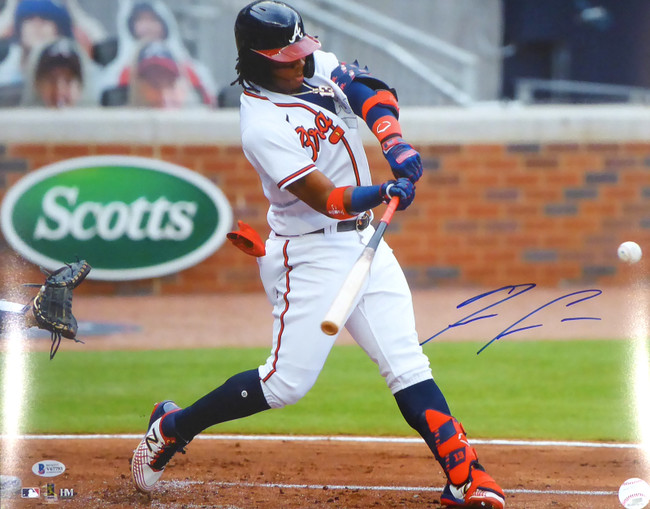 Ronald Acuna Jr. Autographed 16x20 Photo Atlanta Braves Beckett BAS Stock #181325