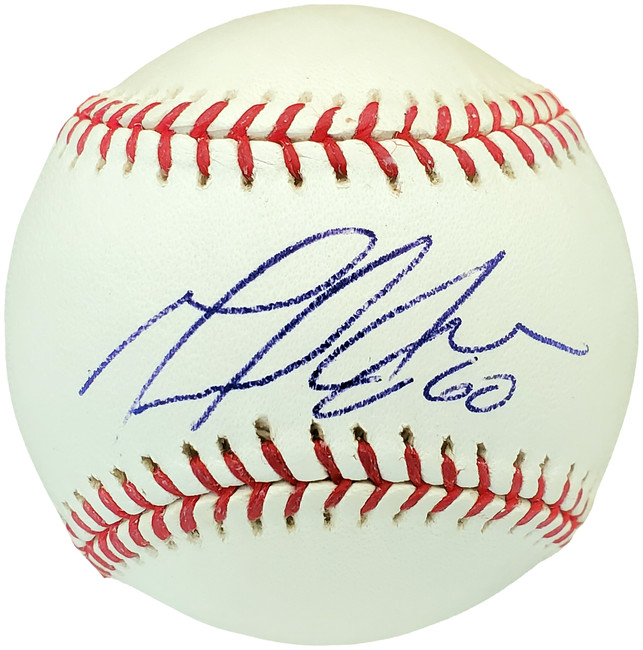 Manny Corpas Autographed Official MLB Baseball Chicago Cubs, Colorado Rockies Beckett BAS #V62271