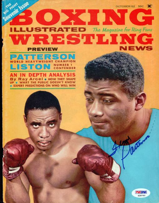 Floyd Patterson Autographed Boxing Illustrated Magazine Cover PSA/DNA #S28760