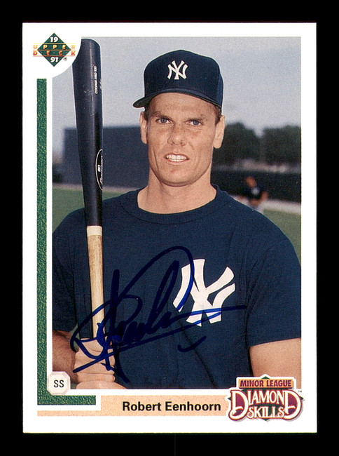 Robert Eenhoorn Autographed 1991 Upper Deck Final Edition Rookie Card #16F New York Yankees SKU #184103