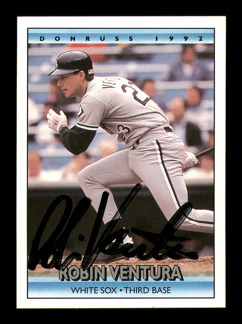 Robin Ventura Autographed 1992 Donruss Card #145 Chicago White Sox SKU #184565