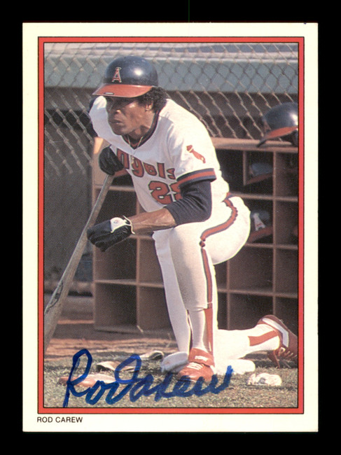 Rod Carew Autographed 1984 Topps All Star Set Card #26 California Angels SKU #186671