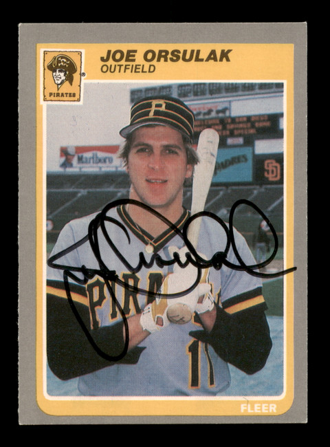 Joe Orsulak Autographed 1985 Fleer Update Card #U-85 Pittsburgh Pirates SKU #188001