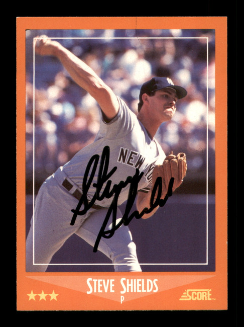 Steve Shields Autographed 1988 Score Traded Card #47T New York Yankees SKU #188457