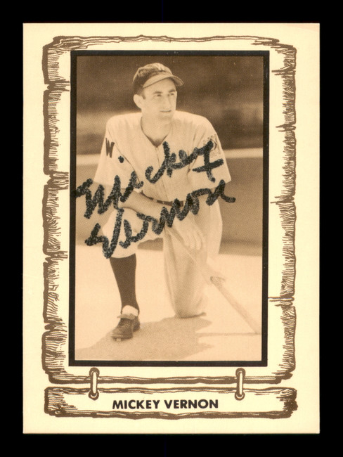 Mickey Vernon Autographed 1980 Pacific Card #78 Washington Senators SKU #189083