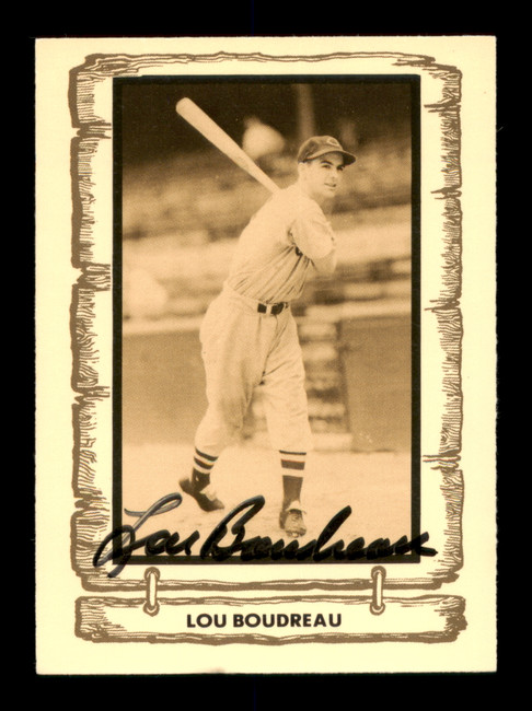 Lou Boudreau Autographed 1980 Pacific Card #79 Cleveland Indians SKU #189085