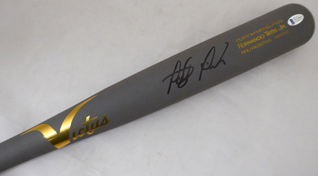 Fernando Tatis Jr. Autographed Gray Victus Game Model Bat San Diego Padres Beckett BAS Stock #189443