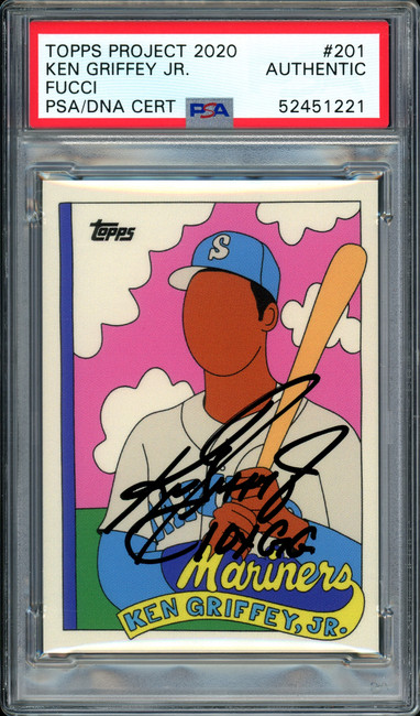 Ken Griffey Jr. Autographed Topps Project 2020 Fucci Card #201 Seattle Mariners "10x GG" #1/1 PSA/DNA #52451221