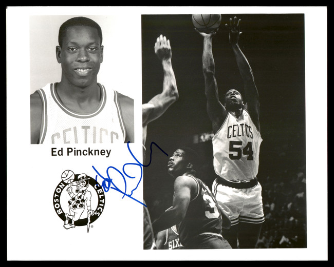 Ed Pinckney Autographed Team Issued 8x10 Photo Boston Celtics SKU #190631