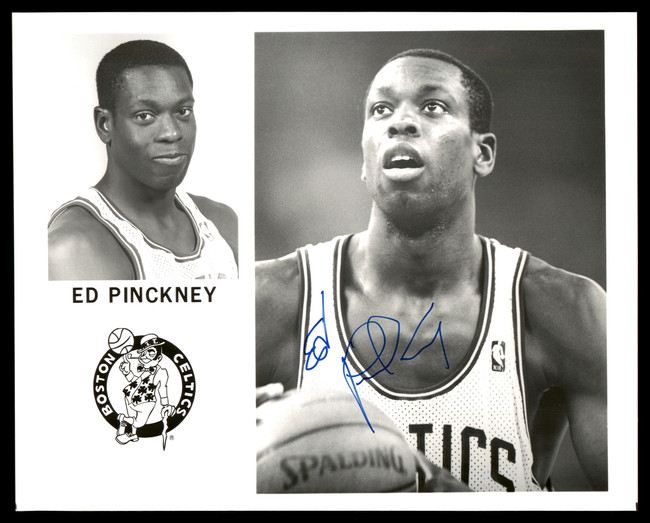 Ed Pinckney Autographed Team Issued 8x10 Photo Boston Celtics SKU #190632