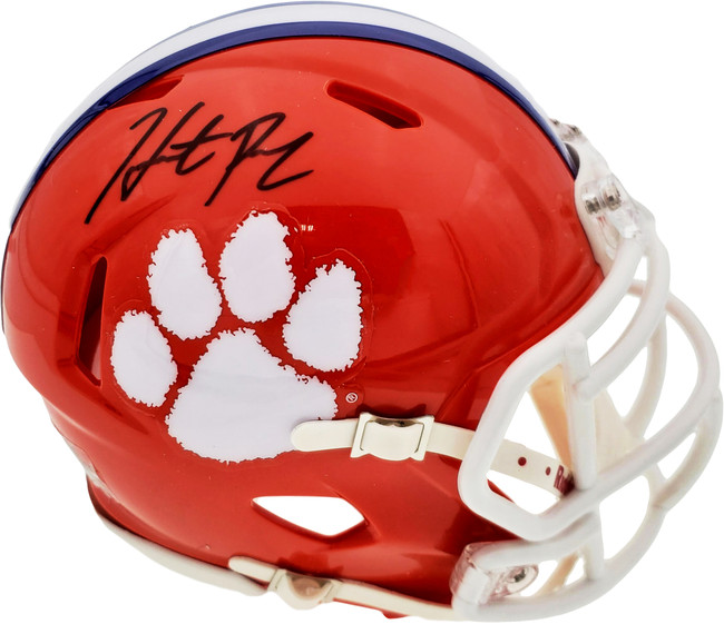 Hunter Renfrow Autographed Clemson Tigers Orange Speed Mini Helmet Beckett BAS Stock #191546 Hunter Renfrow Autographed Clemson Tigers Orange Speed Mini Helmet Beckett BAS Stock #191546