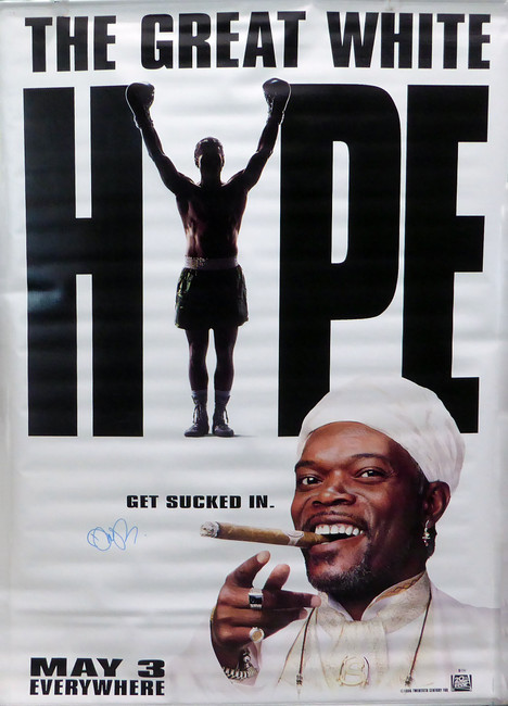Damon Wayans Autographed 47x70 The Great White Hype Vinyl Movie Poster Beckett BAS #V62889