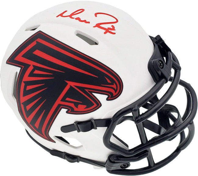 Matt Ryan Autographed Atlanta Falcons Lunar Eclipse White Speed Mini Helmet Beckett BAS QR Stock #194404