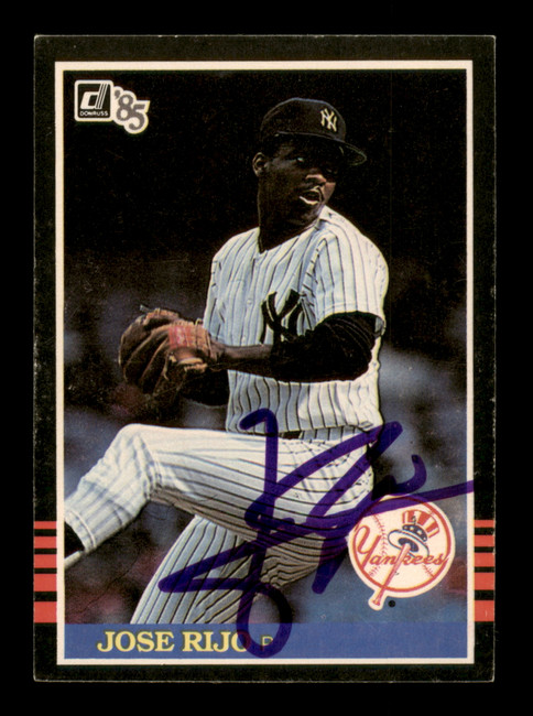 Jose Rijo Autographed 1985 Donruss Rookie Card #492 New York Yankees SKU #195529