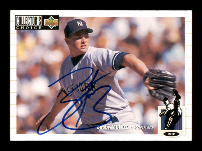 Bobby Munoz Autographed 1994 UD Collectors Choice Card #214 New York Yankees SKU #195724