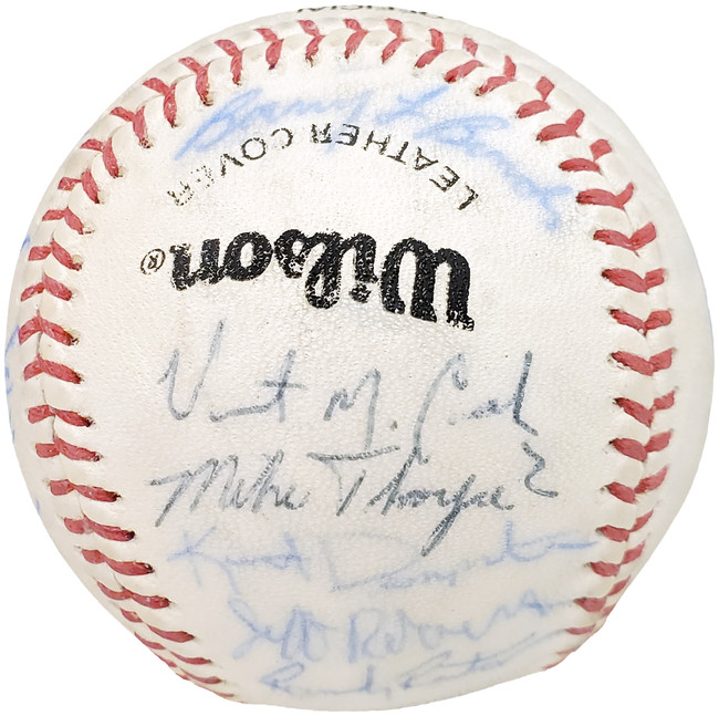 1983 Arizona State Autographed Official Wilson Baseball With 24 Signatures Including Barry Bonds Pre-Rookie Beckett BAS #AA01886