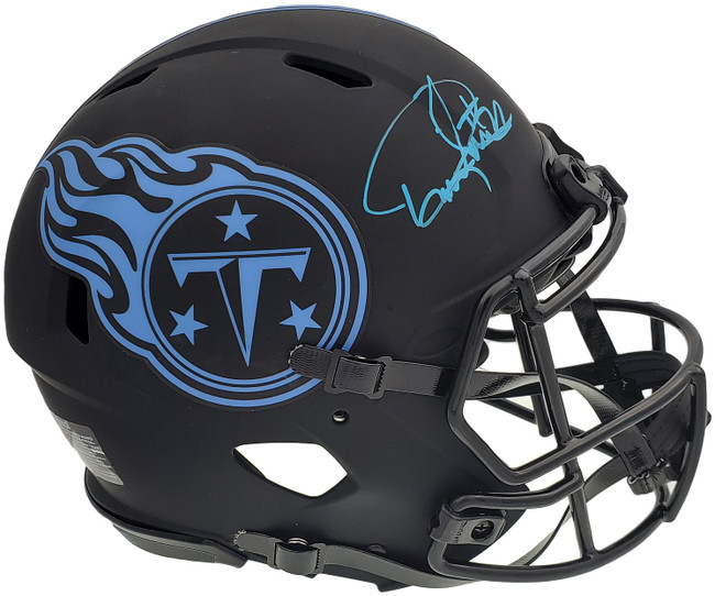 Derrick Henry Autographed Tennessee Titans Eclipse Black Full Size Authentic Speed Helmet Beckett BAS QR Stock #196808
