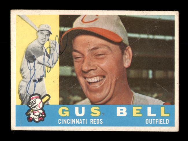 Gus Bell Autographed 1960 Topps Card #235 Cincinnati Reds SKU #198734
