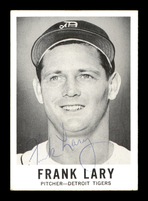 Frank Lary Autographed 1960 Leaf Card #3 Detroit Tigers SKU #198800