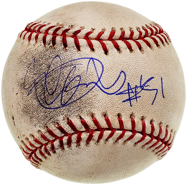 Ichiro Suzuki Autographed Official Game Used MLB Baseball Seattle Mariners "#51" IS Holo SKU #199001