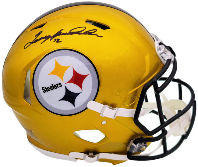 Terry Bradshaw Autographed Pittsburgh Steelers Flash Yellow Full Size Authentic Speed Helmet Beckett BAS QR Stock #201181