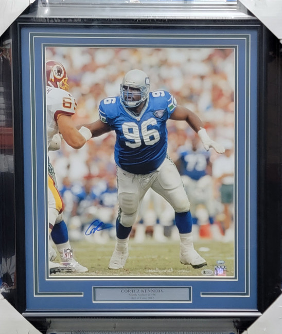 Cortez Kennedy Autographed Framed 16x20 Photo Seattle Seahawks Beckett BAS & MCS Holo #C26358 Cortez Kennedy Autographed Framed 16x20 Photo Seattle Seahawks Beckett BAS & MCS Holo #C26358