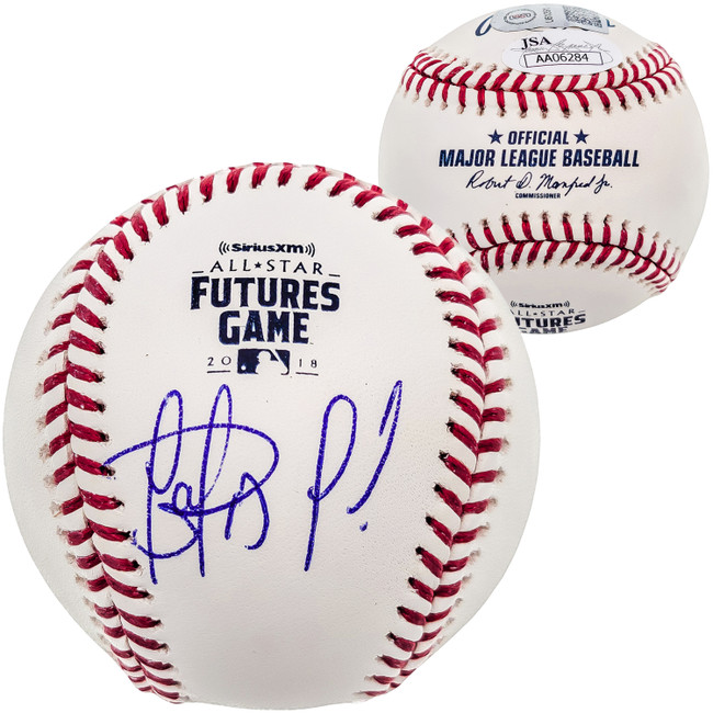 Fernando Tatis Jr. Autographed Official MLB 2018 All Star Futures Logo Game Baseball San Diego Padres JSA Stock #202016