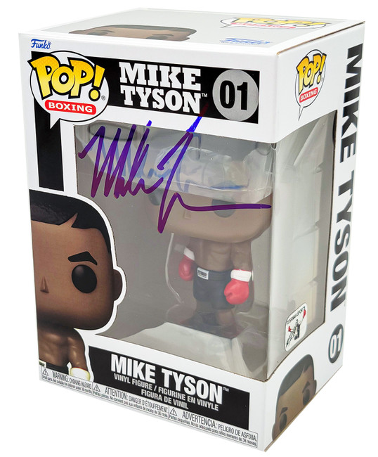 Mike Tyson Autographed Funko Pop Vinyl Figurine Beckett BAS Stock #202296