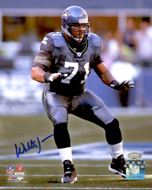 Walter Jones Autographed 8x10 Photo Seattle Seahawks MCS Holo Stock #203436