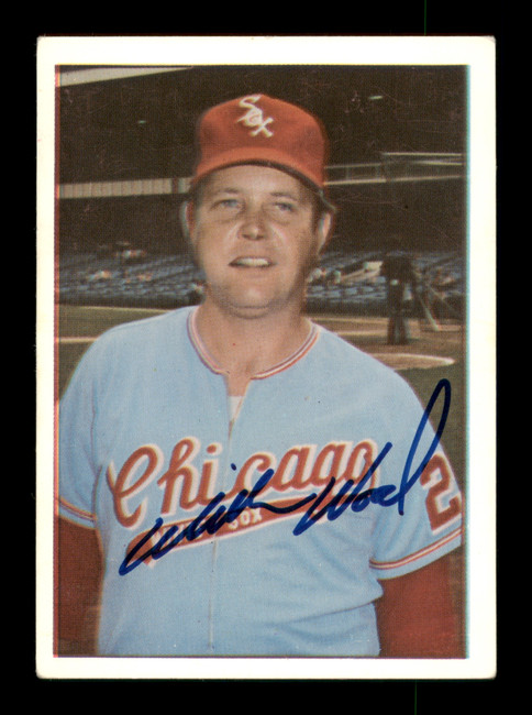 Wilbur Wood Autographed 1975 SSPC Card #1 Chicago White Sox SKU #204508