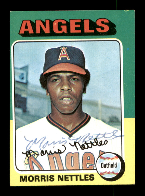 Morris Nettles Autographed 1975 Topps Card #632 California Angels SKU #204503