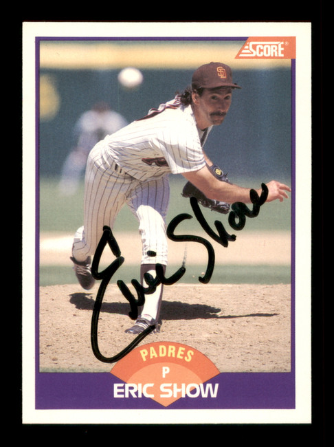 Eric Show Autographed 1989 Score Card #254 San Diego Padres SKU #204083