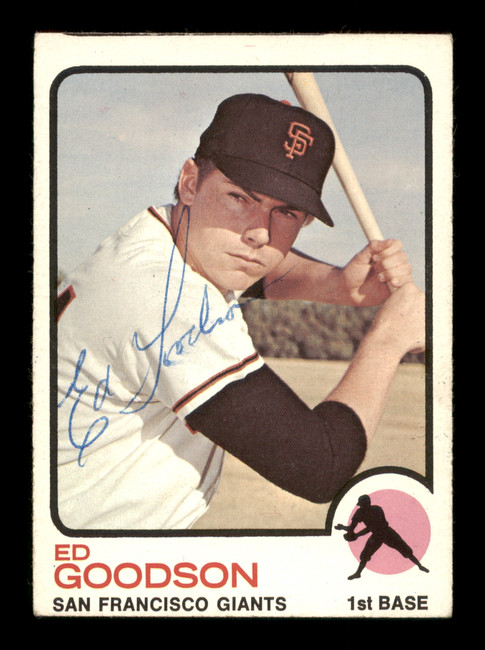 Ed Goodson Autographed 1973 Topps Card #197 San Francisco Giants SKU #204286