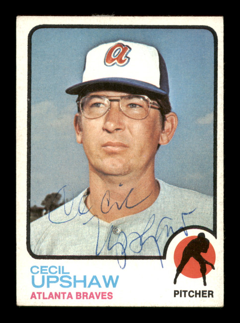 Cecil Upshaw Autographed 1973 Topps Card #359 Atlanta Braves SKU #204310