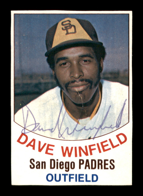 Dave Winfield Autographed 1977 Hostess Card #44 San Diego Padres SKU #205279