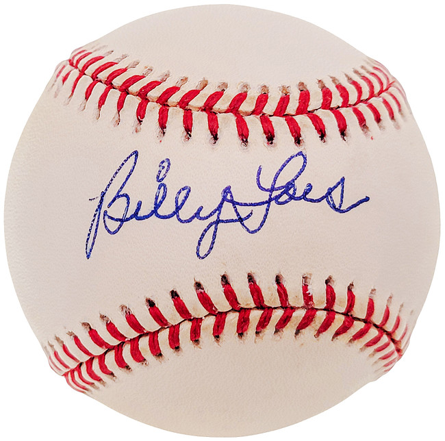 Billy Loes Autographed Official NL Baseball Brooklyn Dodgers Beckett BAS #F29446