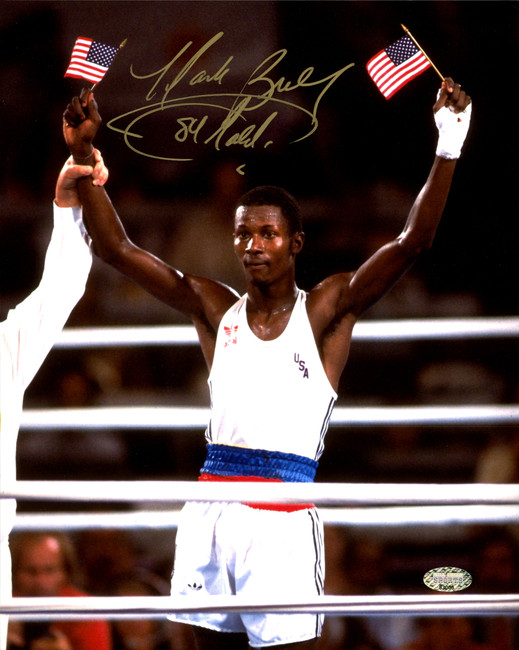 Mark Breland Autographed 8X10 Photo Team USA Medalist "84 Gold" MCS Holo Stock #208956