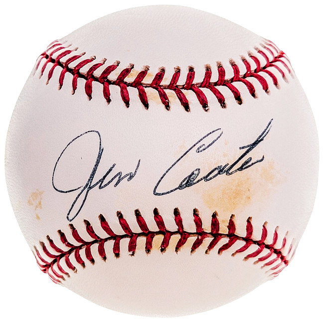 Jim Coates Autographed Official AL Baseball New York Yankees JSA #H93895