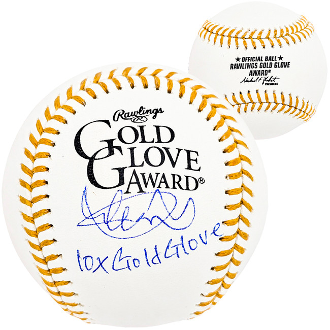 Ichiro Suzuki Autographed Official Gold Glove Baseball Seattle Mariners "10x Gold Glove" IS Holo Stock #212158
