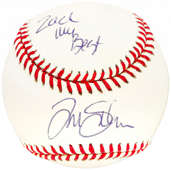 Tommy John Autographed Official MLB Baseball New York Yankees "To Zach" Beckett BAS QR #BH039064