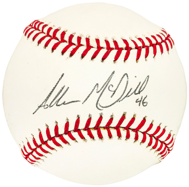 Allen McDill Autographed Official MLB Baseball Boston Red Sox Beckett BAS QR #BH041000