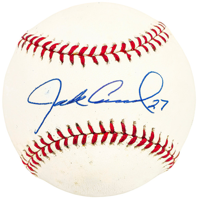 Jack Cusick Autographed Official MLB Baseball Chicago Cubs, Atlanta Braves Beckett BAS QR #BH039041