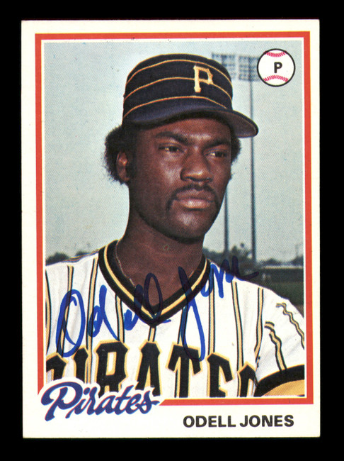 Odell Jones Autographed 1978 Topps Card #407 Pittsburgh Pirates SKU #213492