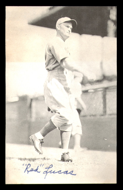 Charles Red Lucas Autographed 4x5 Magazine Page Photo Cincinnati Reds SKU #213666