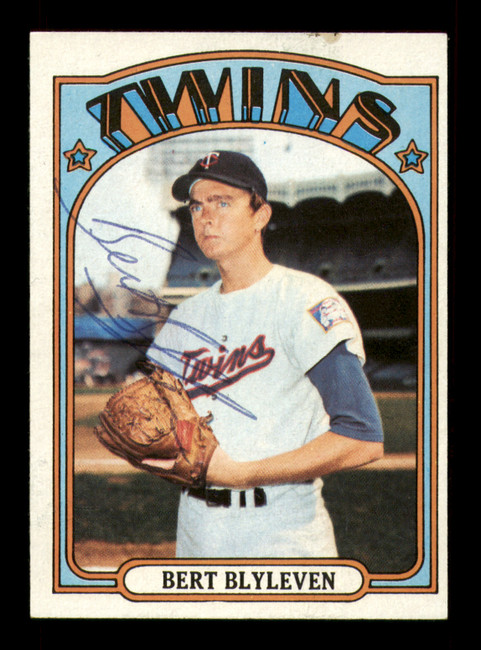 Bert Blyleven Autographed 1972 Topps Card #515 Minnesota Twins SKU #213622