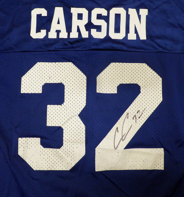 Seattle Seahawks Chris Carson Autographed Custom Blue Champion Jersey JSA #WPP267963