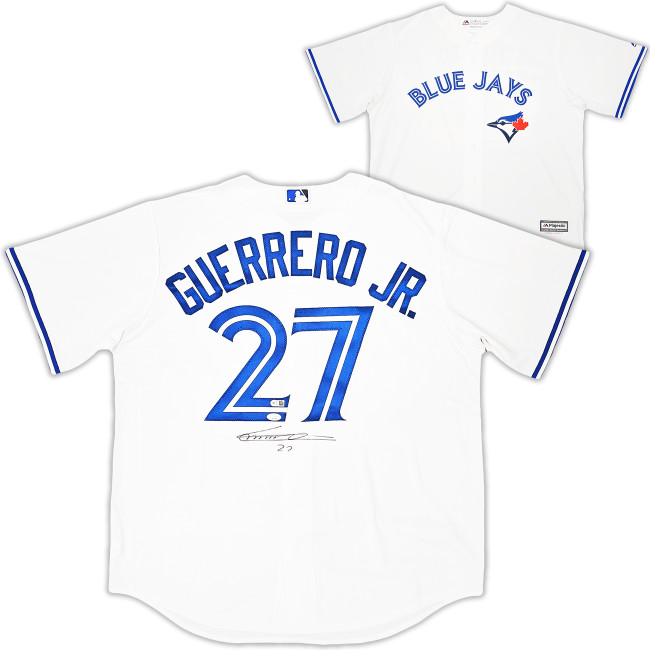 Toronto Blue Jays Vladimir Guerrero Jr. Autographed White Majestic Jersey Size XL JSA Stock #215537